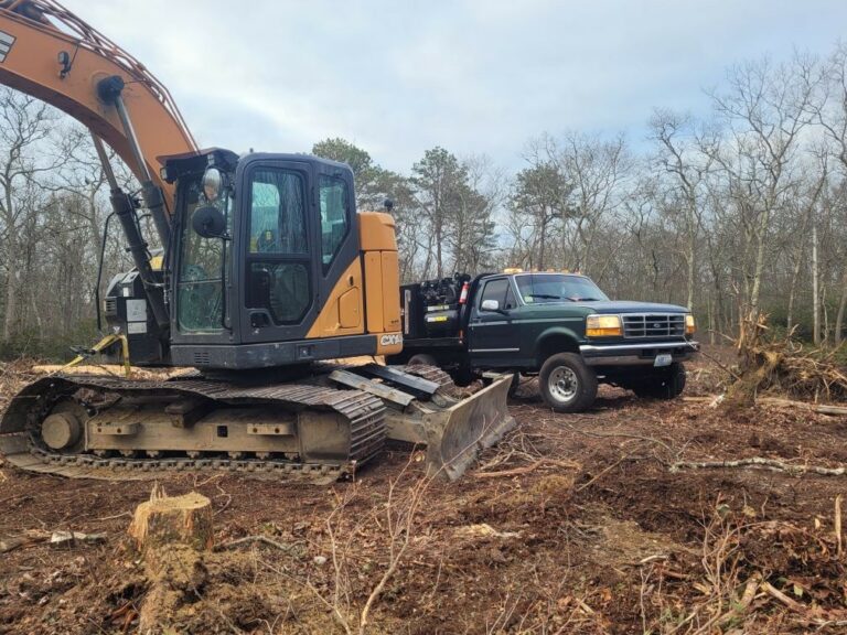 All Around Work Truck and Excavator on the Job